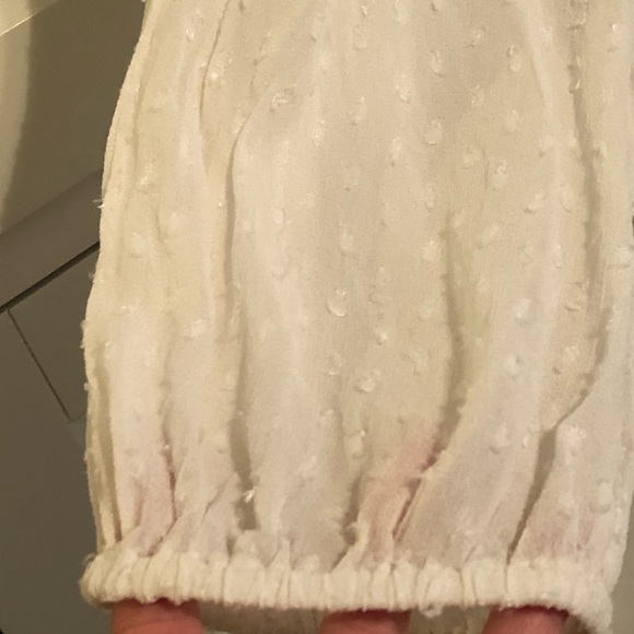 Lucky Brand Sheer Swiss Dot Blouse - Picture 3 of 8